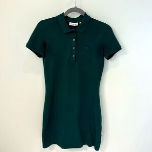 WOMEN'S STRETCH PIQUÉ POLO DRESS Forest Green 36
